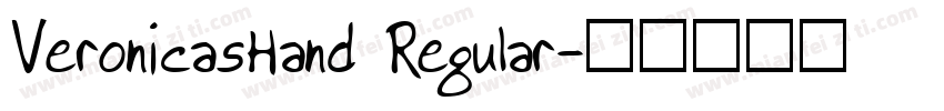 VeronicasHand Regular字体转换